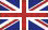 The british flag ot indicate the english language option